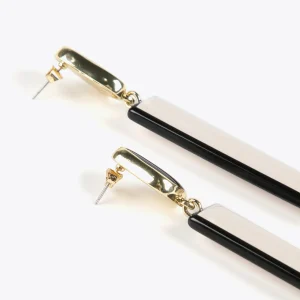 Lola Casademunt Bisuteria<Pendientes blanco y negro BLANCO-NEGRO