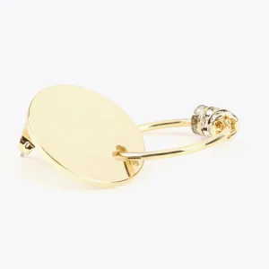 Lola Casademunt Pendientes<Pendientes botón y aro charms DORADO