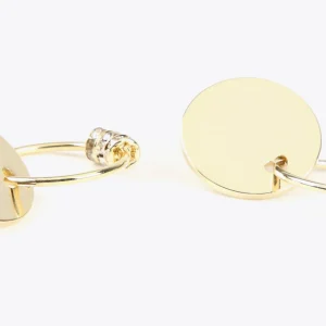 Lola Casademunt Pendientes<Pendientes botón y aro charms DORADO