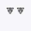 Lola Casademunt Bisuteria<Pendientes cara leopardo DORADO