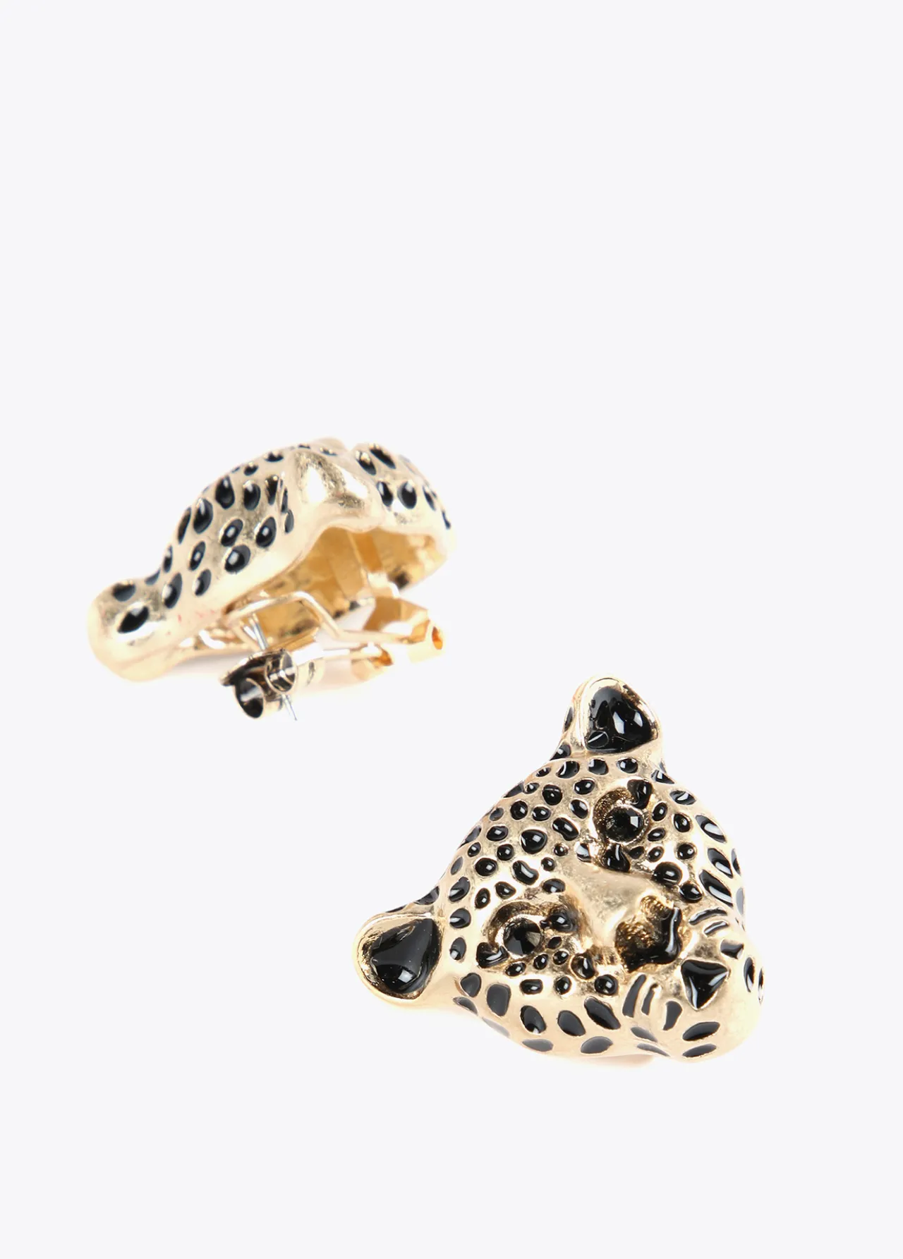 pendientes_cara_leopardo_1.webp Lola Casademunt Bisuteria<Pendientes cara leopardo DORADO