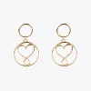 Lola Casademunt Pendientes<Pendientes circulo y corazón infinito DORADO