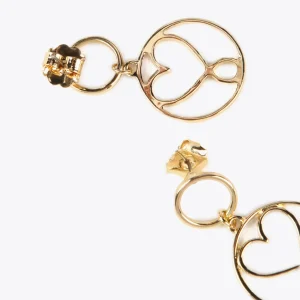 Lola Casademunt Pendientes<Pendientes circulo y corazón infinito DORADO