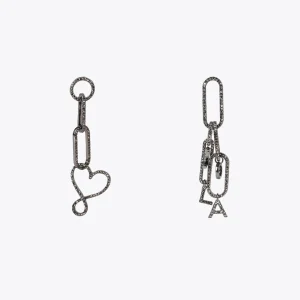 Lola Casademunt Pendientes<Pendientes colgantes y cristales GRISMETALIZADO