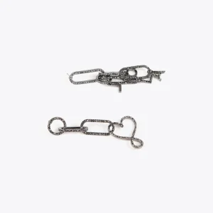 Lola Casademunt Pendientes<Pendientes colgantes y cristales GRISMETALIZADO