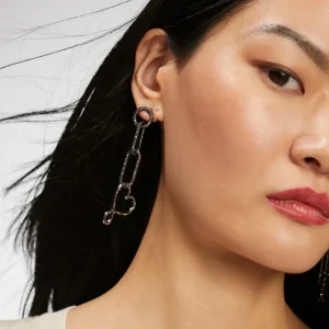 Lola Casademunt Pendientes<Pendientes colgantes y cristales GRISMETALIZADO