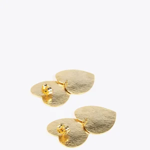 Lola Casademunt Bisuteria<Pendientes con corazones DORADO