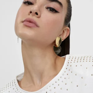 Lola Casademunt Bisuteria<Pendientes con corazones DORADO