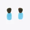 Lola Casademunt Bisuteria<Pendientes con dos piezas FUCSIA