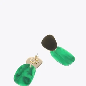Lola Casademunt Bisuteria<Pendientes con dos piezas FUCSIA