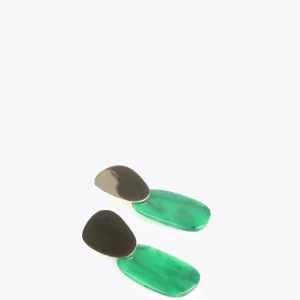 Lola Casademunt Bisuteria<Pendientes con dos piezas FUCSIA
