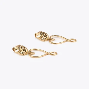 Lola Casademunt Pendientes<Pendientes corazón infinito DORADO