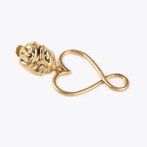 Lola Casademunt Pendientes<Pendientes corazón infinito DORADO