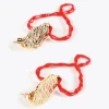 Lola Casademunt Bisuteria<Pendientes corazón lacado ROJO