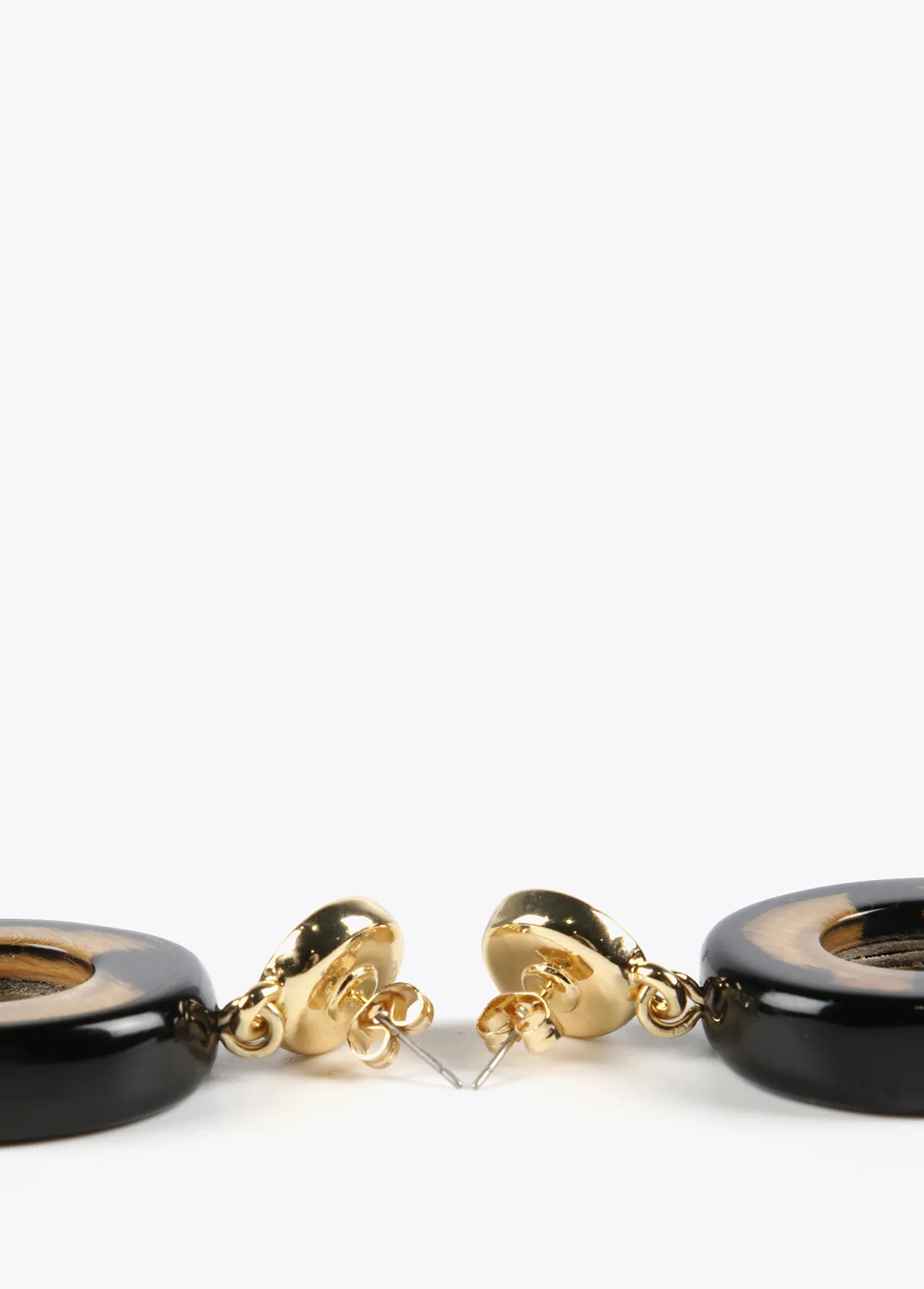 pendientes_de_aro_animal_print_3.webp Lola Casademunt Bisuteria<Pendientes de aro animal print MARRON