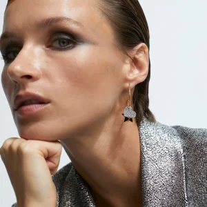 Lola Casademunt Pendientes<Pendientes de aro con charms METAL-GRIS