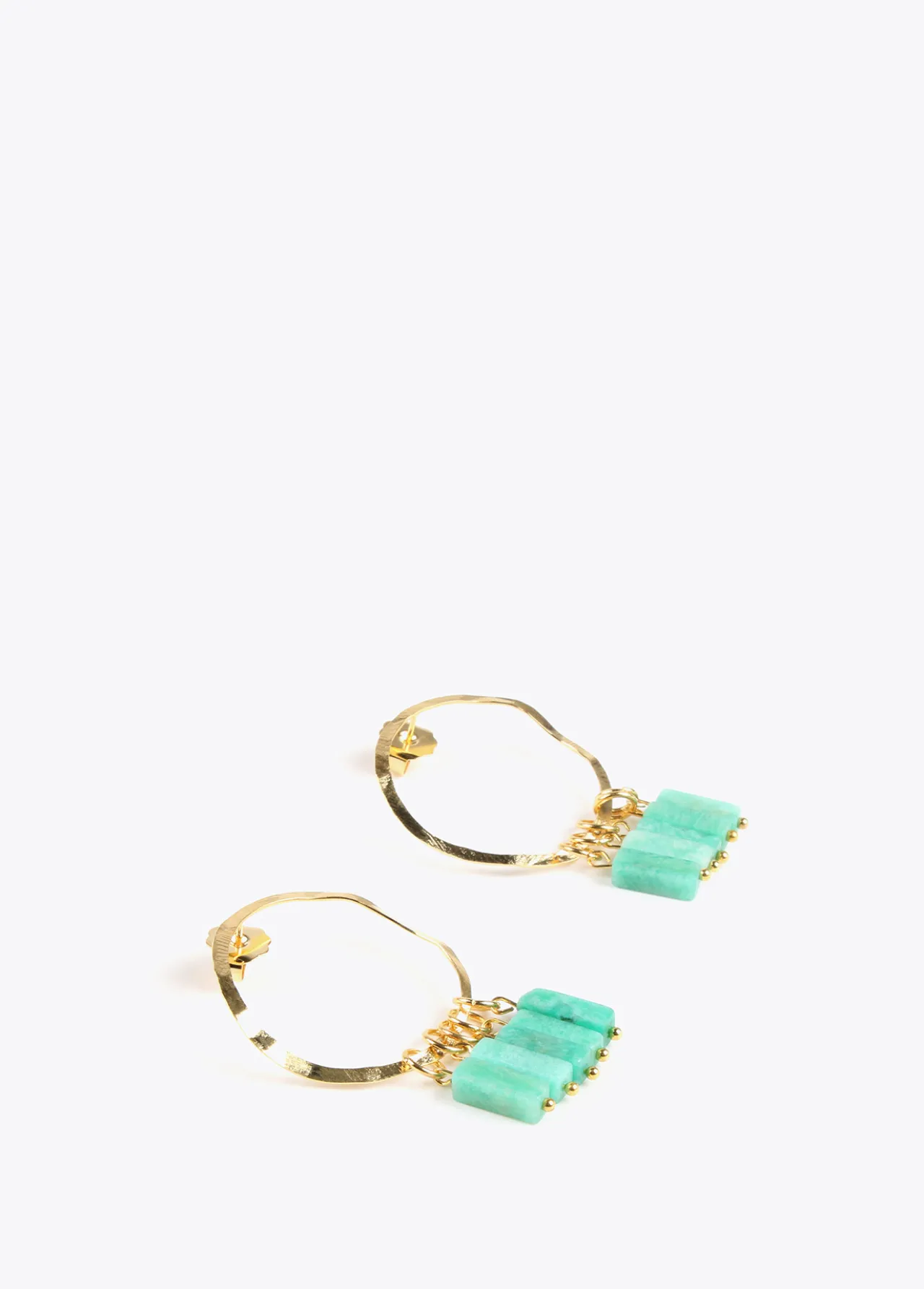 pendientes_de_aro_con_piedras_naturales_2-1.webp Lola Casademunt Bisuteria<Pendientes de aro con piedras naturales CORAL
