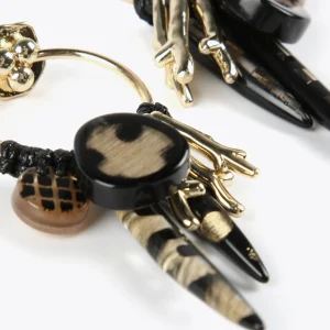 Lola Casademunt Bisuteria<Pendientes de aro estilo africanos NEGRO