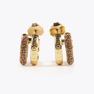 Lola Casademunt Pendientes<Pendientes doble aro METAL-NEGRO