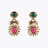 Lola Casademunt Pendientes<Pendientes dorados con piedras METAL-MULTICOLOR