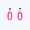 Lola Casademunt Bisuteria<Pendientes dos piezas FUCSIA