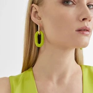 Lola Casademunt Bisuteria<Pendientes dos piezas FUCSIA