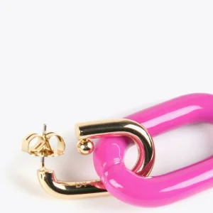 Lola Casademunt Bisuteria<Pendientes dos piezas FUCSIA