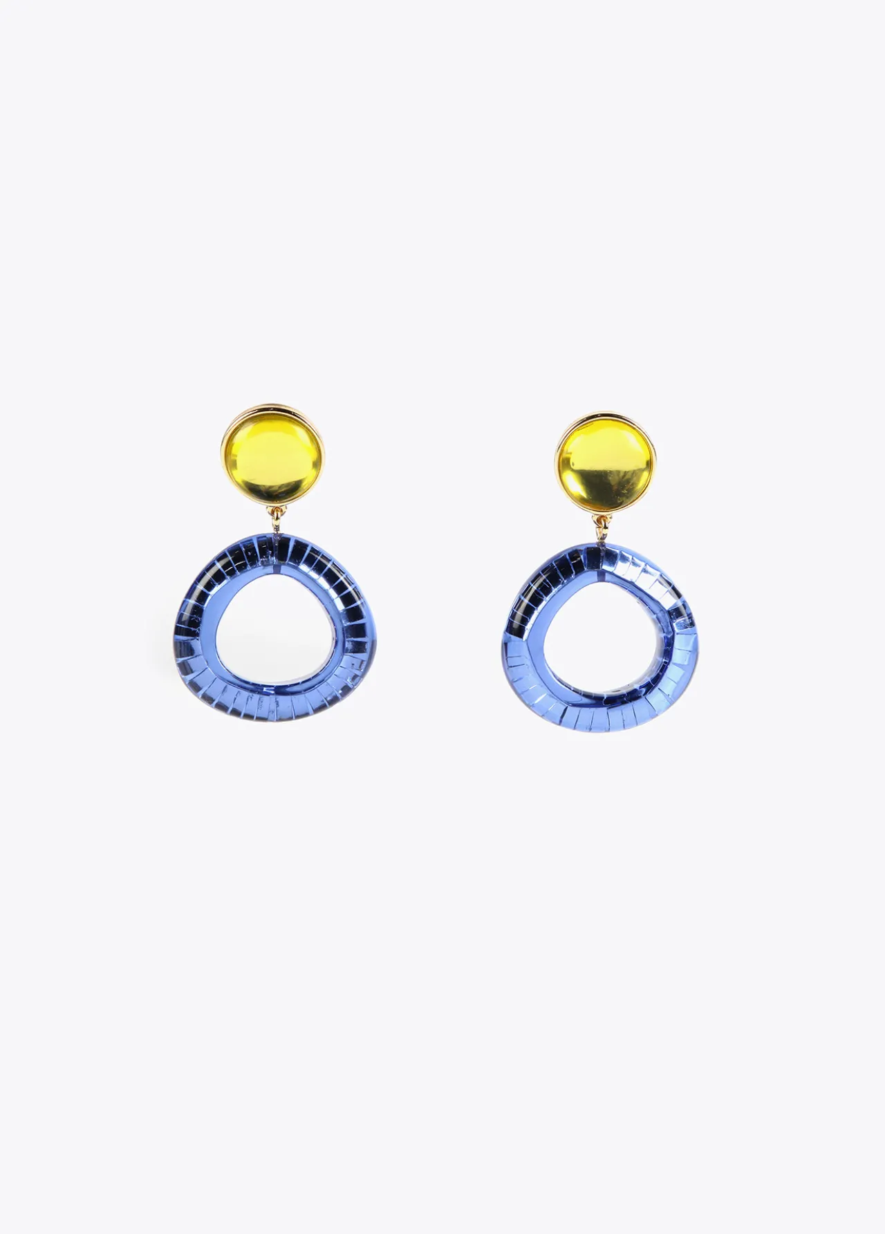 pendientes_dos_piezas_de_colores_0.webp Lola Casademunt Bisuteria<Pendientes dos piezas de colores AZULELECTRICO