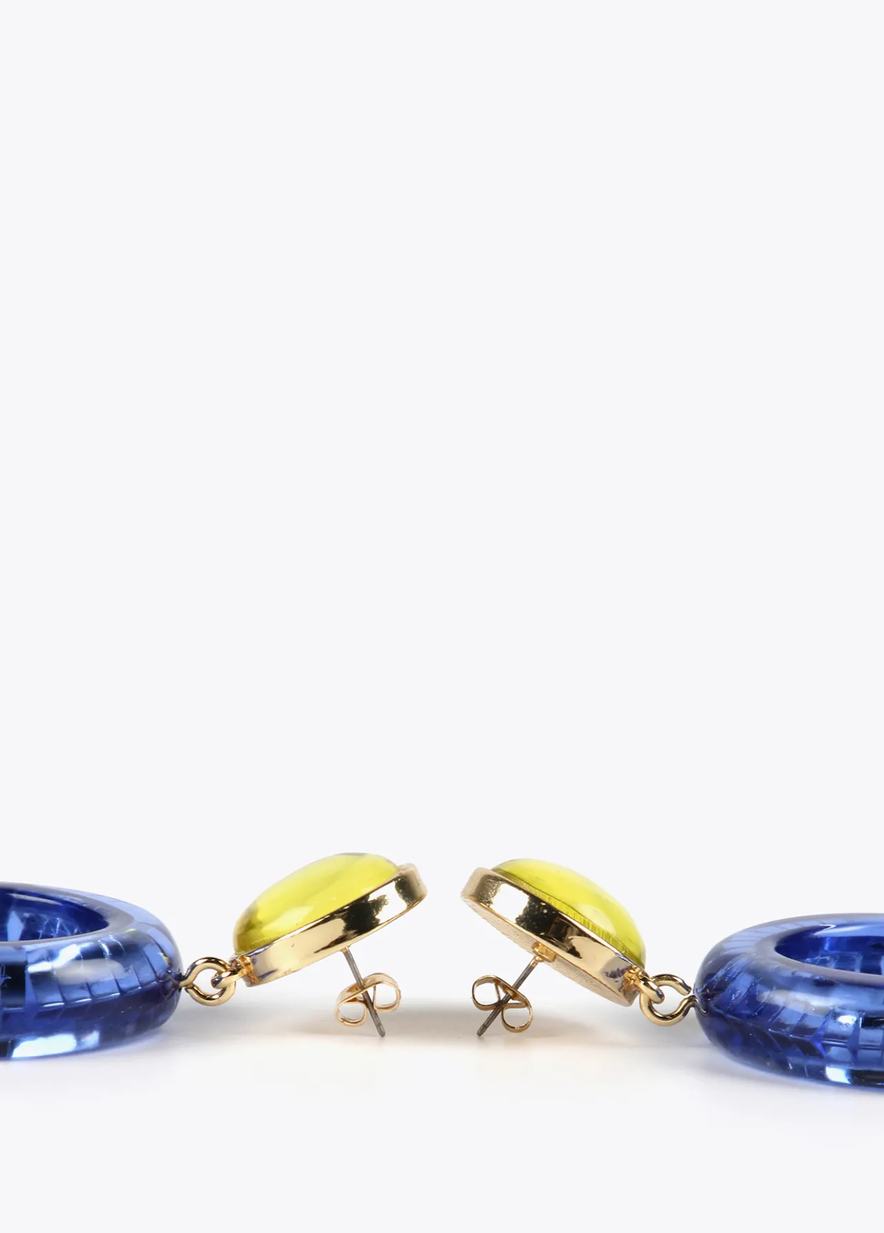 pendientes_dos_piezas_de_colores_3.webp Lola Casademunt Bisuteria<Pendientes dos piezas de colores AZULELECTRICO