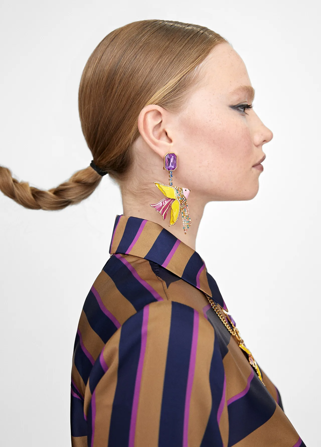 pendientes_pez_de_colores_1.webp Lola Casademunt Bisuteria<Pendientes pez de colores LILA-AMARILLO