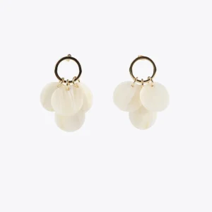 Lola Casademunt Bisuteria<Pendientes piezas nacaradas CRUDO