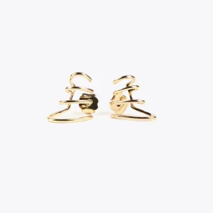 Lola Casademunt Pendientes<Pendientes simulador piercings DORADO