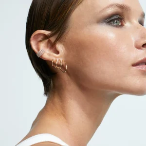 Lola Casademunt Pendientes<Pendientes simulador piercings DORADO