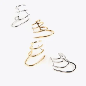 Lola Casademunt Pendientes<Pendientes simulador piercings DORADO