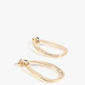 Lola Casademunt Bisuteria<Pendientes óvalo grande DORADO