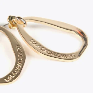 Lola Casademunt Bisuteria<Pendientes óvalo grande DORADO