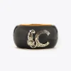 Lola Casademunt Pulseras<Pulsera ancha METAL-NEGRO