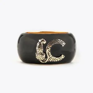 Lola Casademunt Pulseras<Pulsera ancha METAL-NEGRO