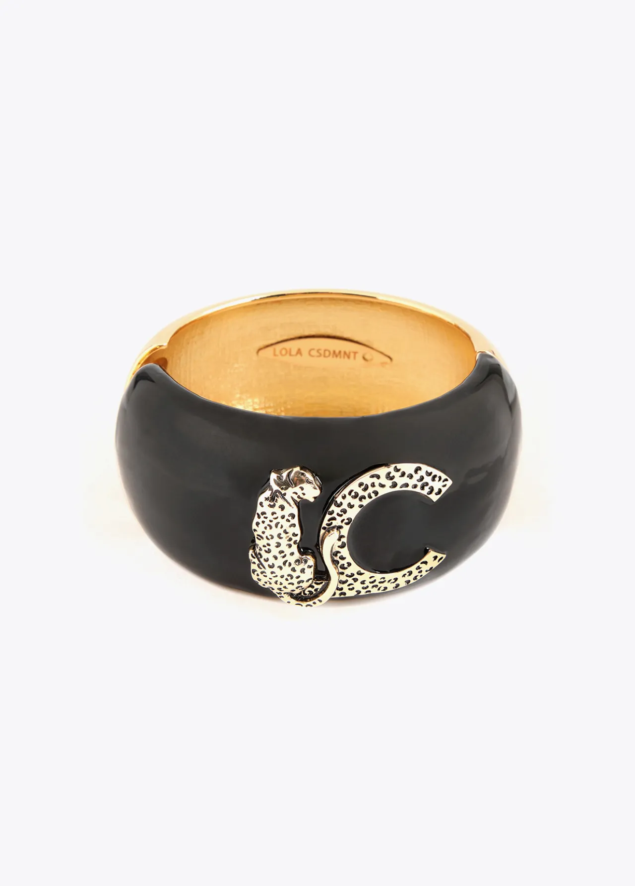 pulsera_ancha_4.webp Lola Casademunt Pulseras<Pulsera ancha METAL-NEGRO
