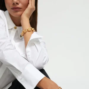 Lola Casademunt Pulseras<Pulsera corazón DORADO