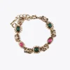 Lola Casademunt Pulseras<Pulsera dorada multi piedras METAL-MULTICOLOR
