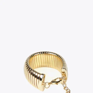 Lola Casademunt Bisuteria<Pulsera elástica DORADO