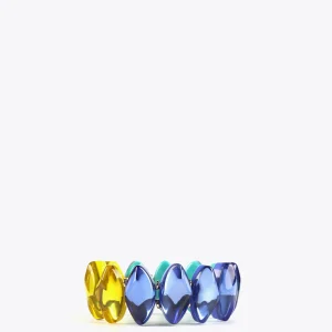 Lola Casademunt Bisuteria<Pulsera elástica colores AZULELECTRICO