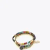 Lola Casademunt Bisuteria<Pulseras elásticas AMARILLO-ROJO