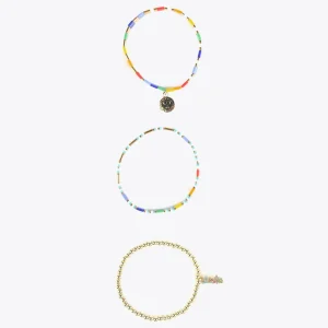 Lola Casademunt Bisuteria<Pulseras elásticas AZUL-VERDE