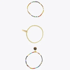 Lola Casademunt Bisuteria<Pulseras elásticas AMARILLO-ROJO