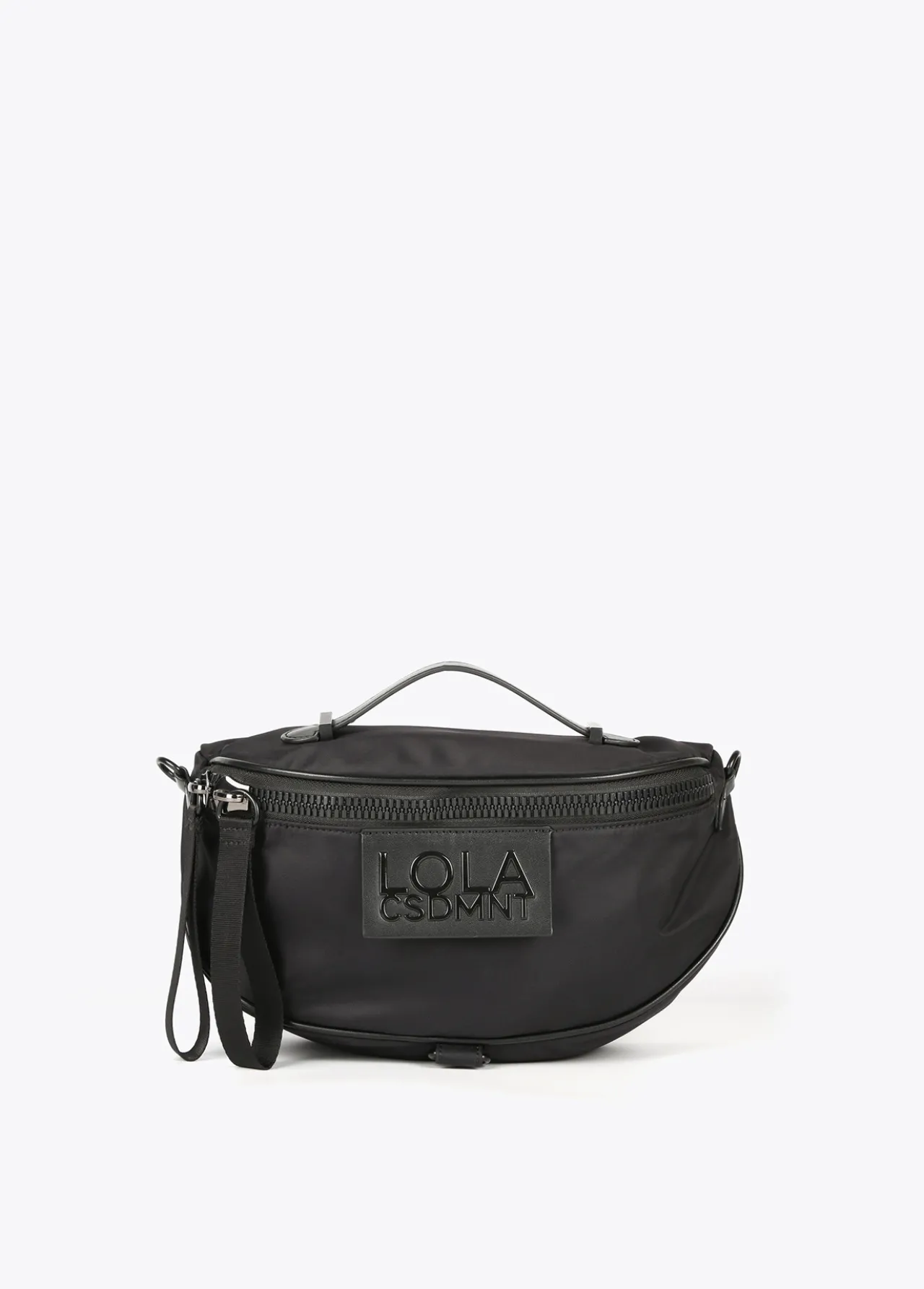 rionera_combinada_0.webp Lola Casademunt Mochilas Y Riñoneras<Riñonera combinada NEGRO