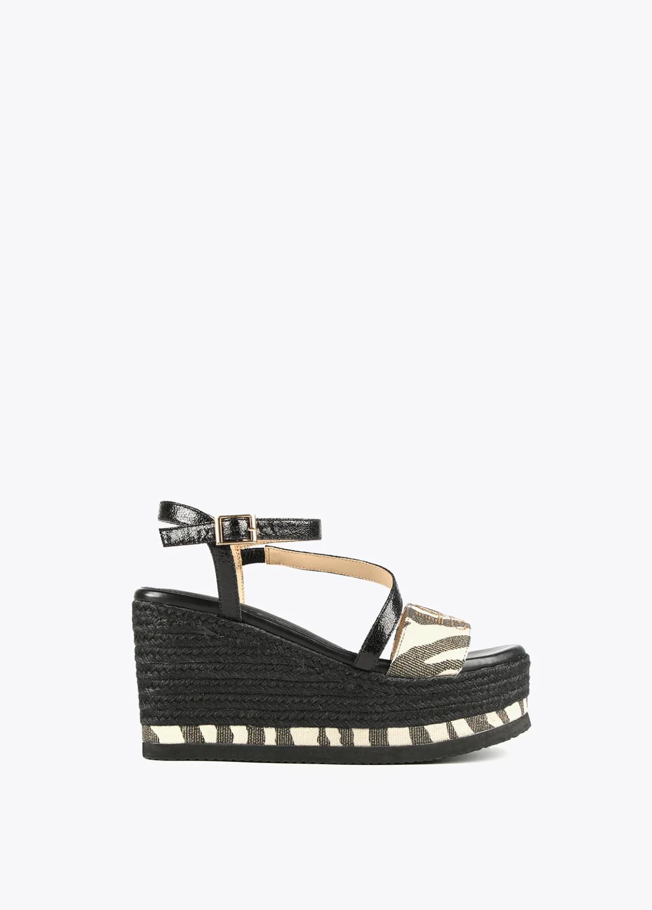 sandalia_cua_negra_y_animal_print_0.webp Lola Casademunt Calzado<Sandalia cuña negra y animal print NEGRO-CRUDO