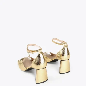 Lola Casademunt Calzado<Sandalia de tacón DORADO