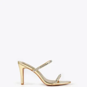 Lola Casademunt Calzado<Sandalia de tacón y tiras DORADO